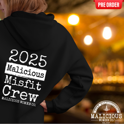 Malicious Misfit Crew 2025 Zip-Up Hoodie Pre-Order