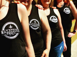 Bitches Against Bullshit Malicious Women's Racerback Tank