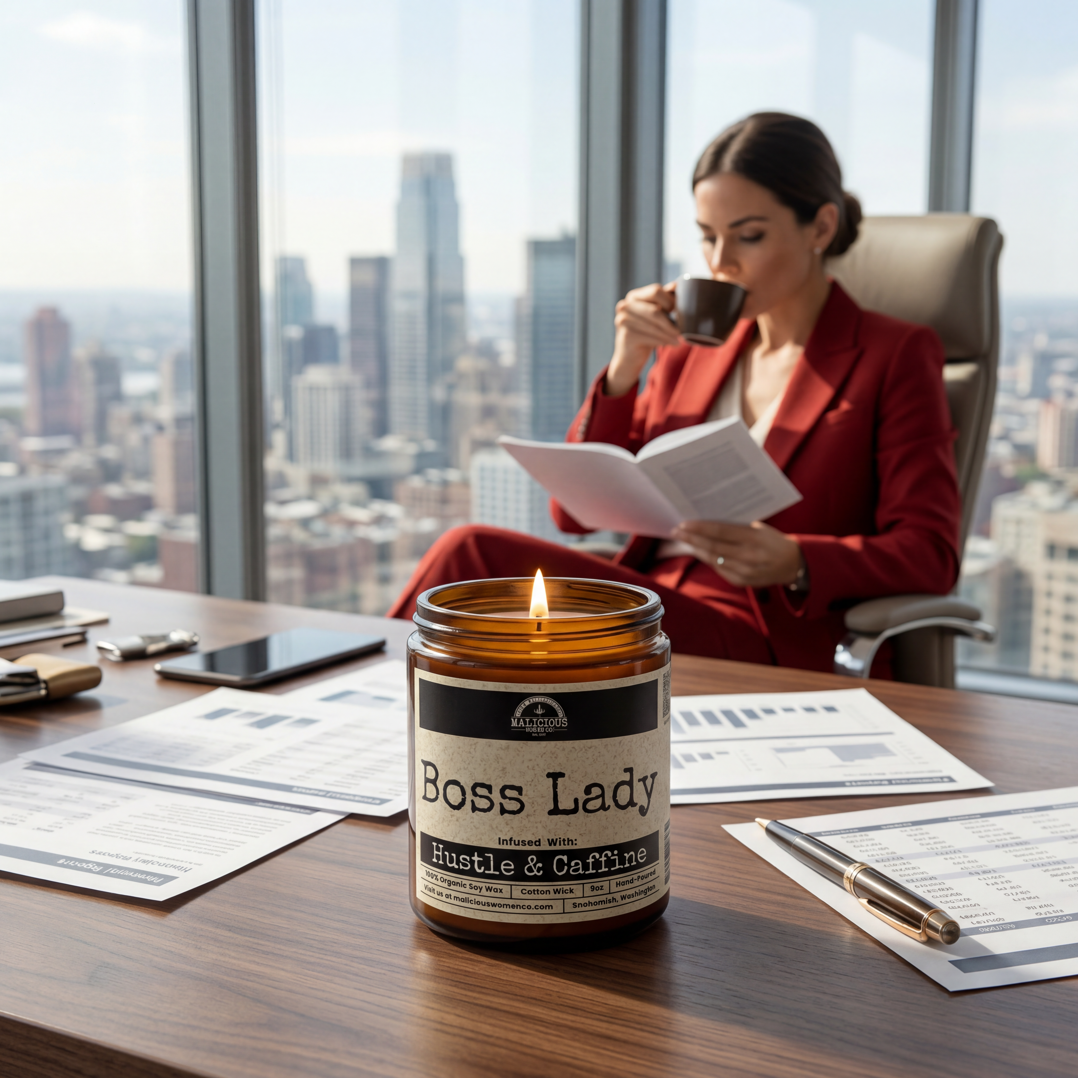 Boss Lady 9oz Work Candle Malicious Women Co