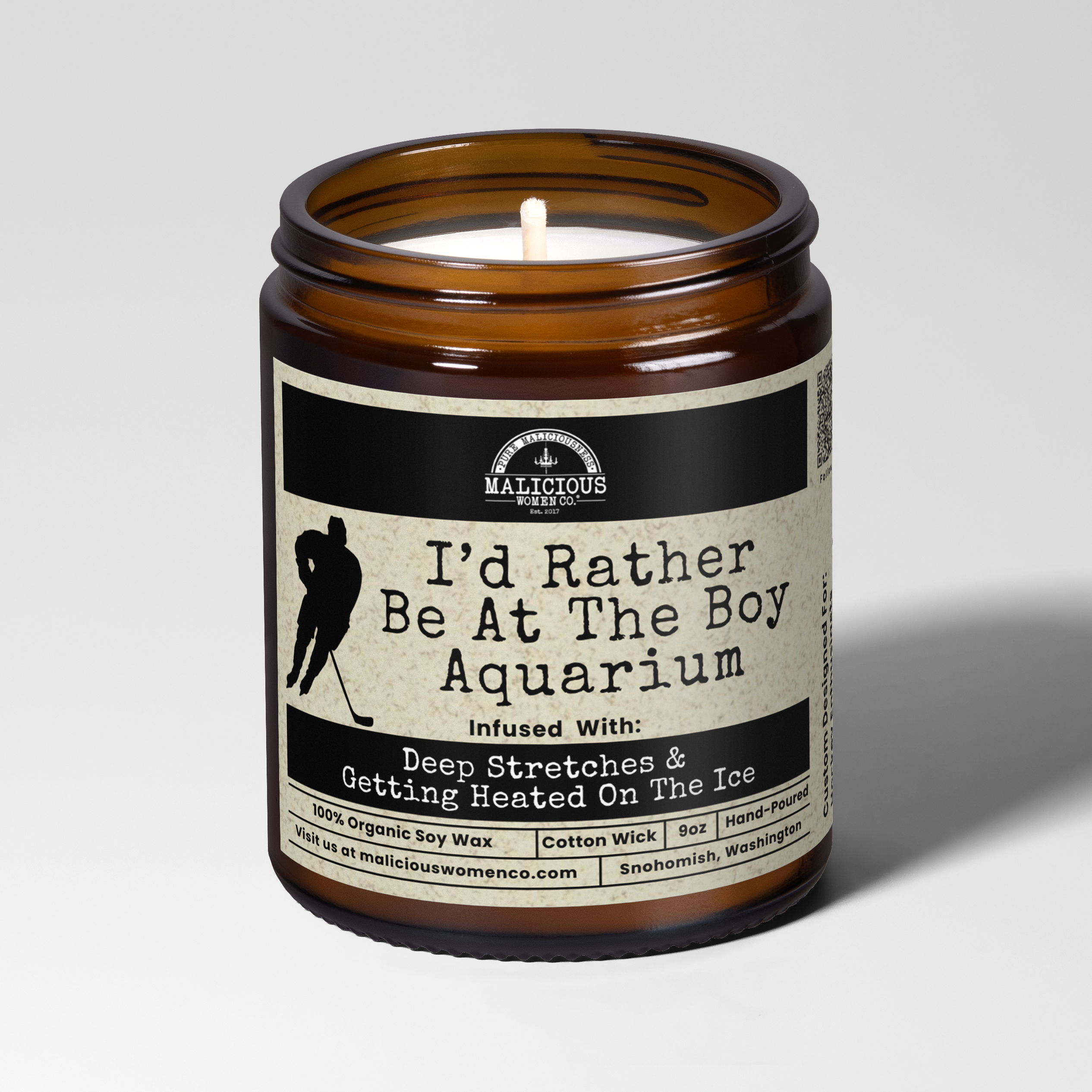 I'd Rather Be At The Boy Aquarium 9oz Soy Candle