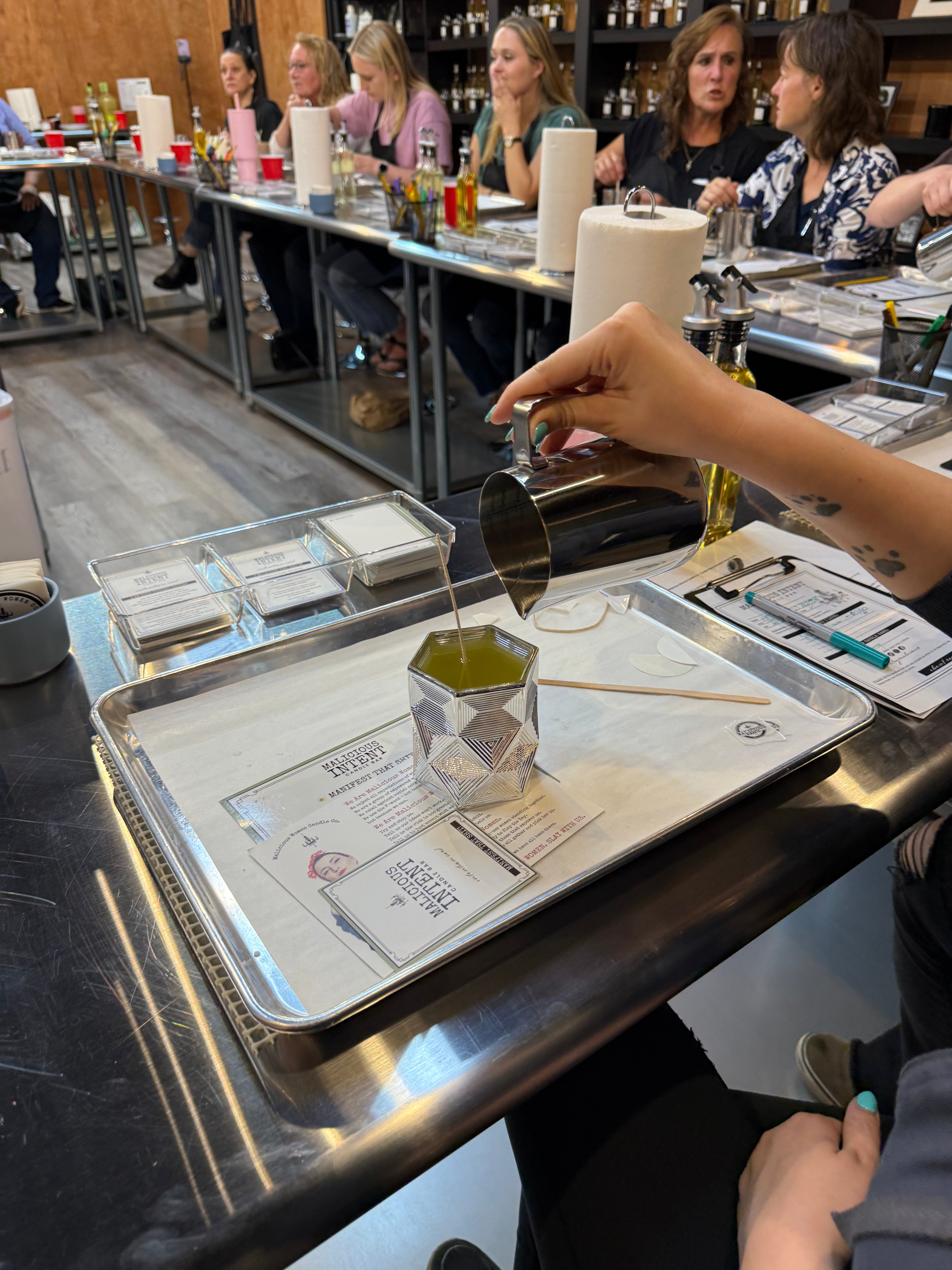 Malicious Intent Candle-Pouring Class