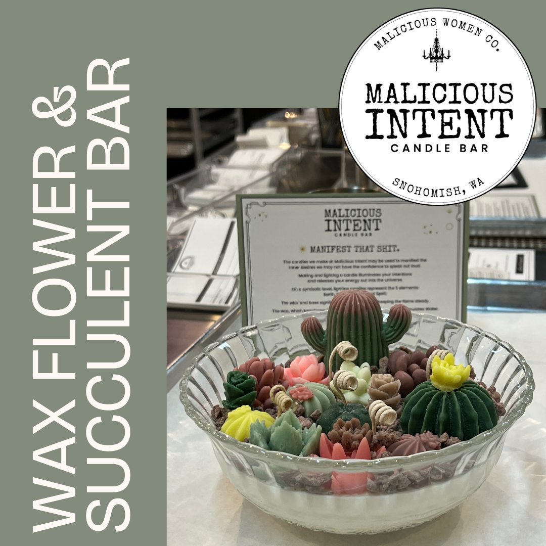 Wax Succulent Garden Candle Class