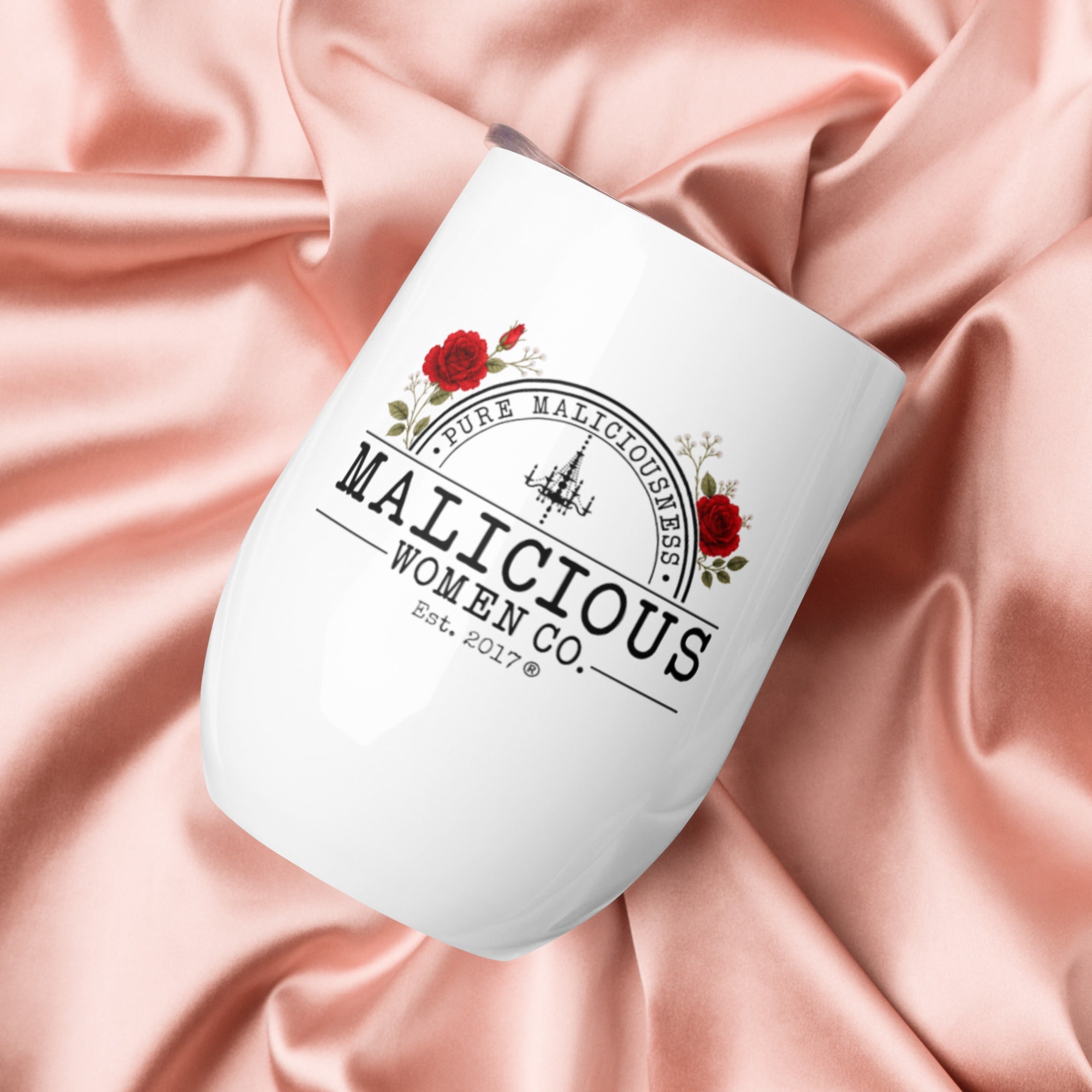 Bitches Against Bullshit® 12 oz Floral Tumbler - Malicious Women Co.-Housewares