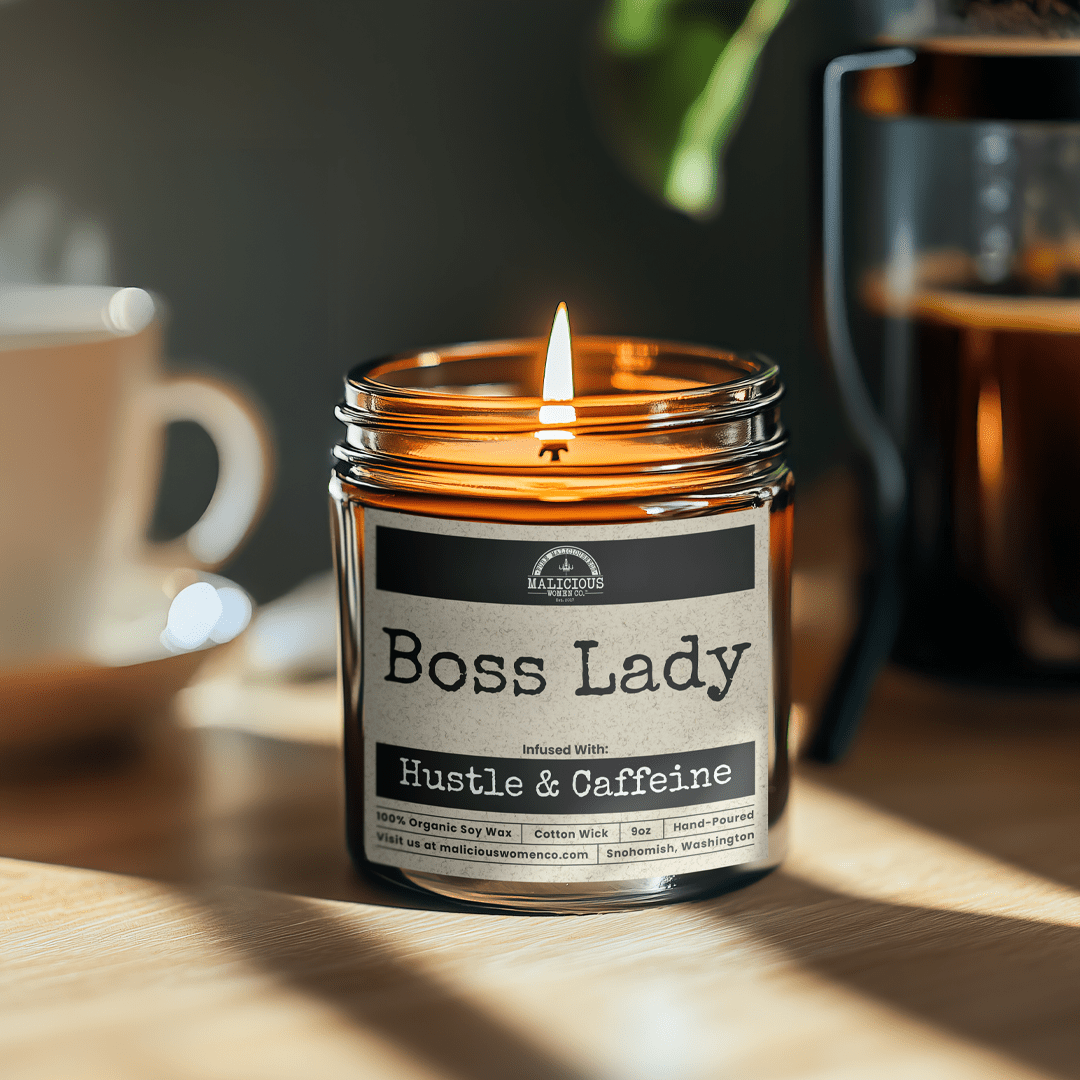 Boss Lady 9oz Work Candle Malicious Women Co - Malicious Women Co. - Candles