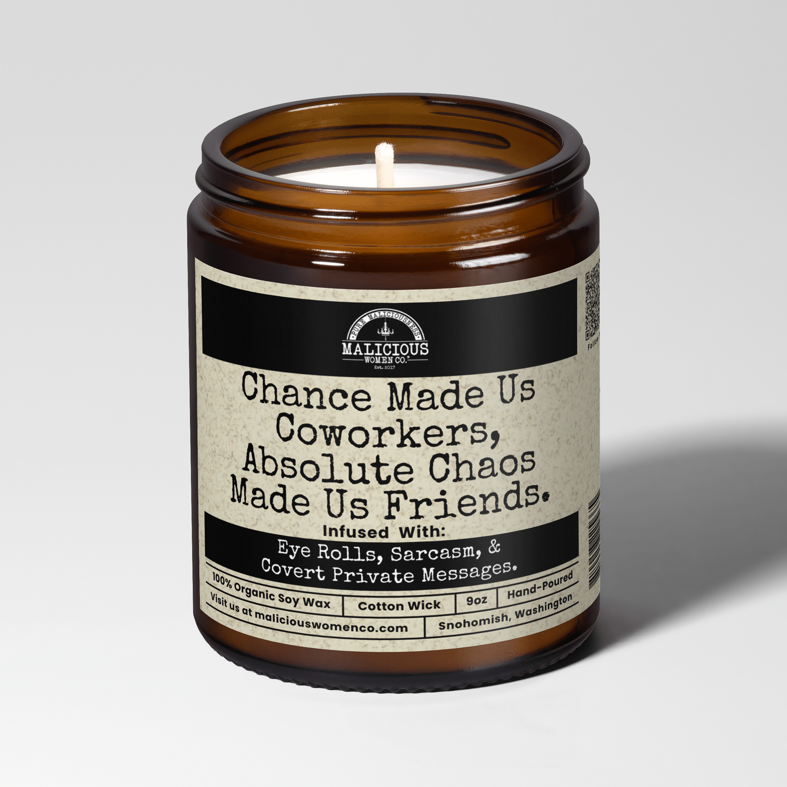 Chance Made Us Co - workers 9oz Work Candle Malicious Women Co - Malicious Women Co. - Candles