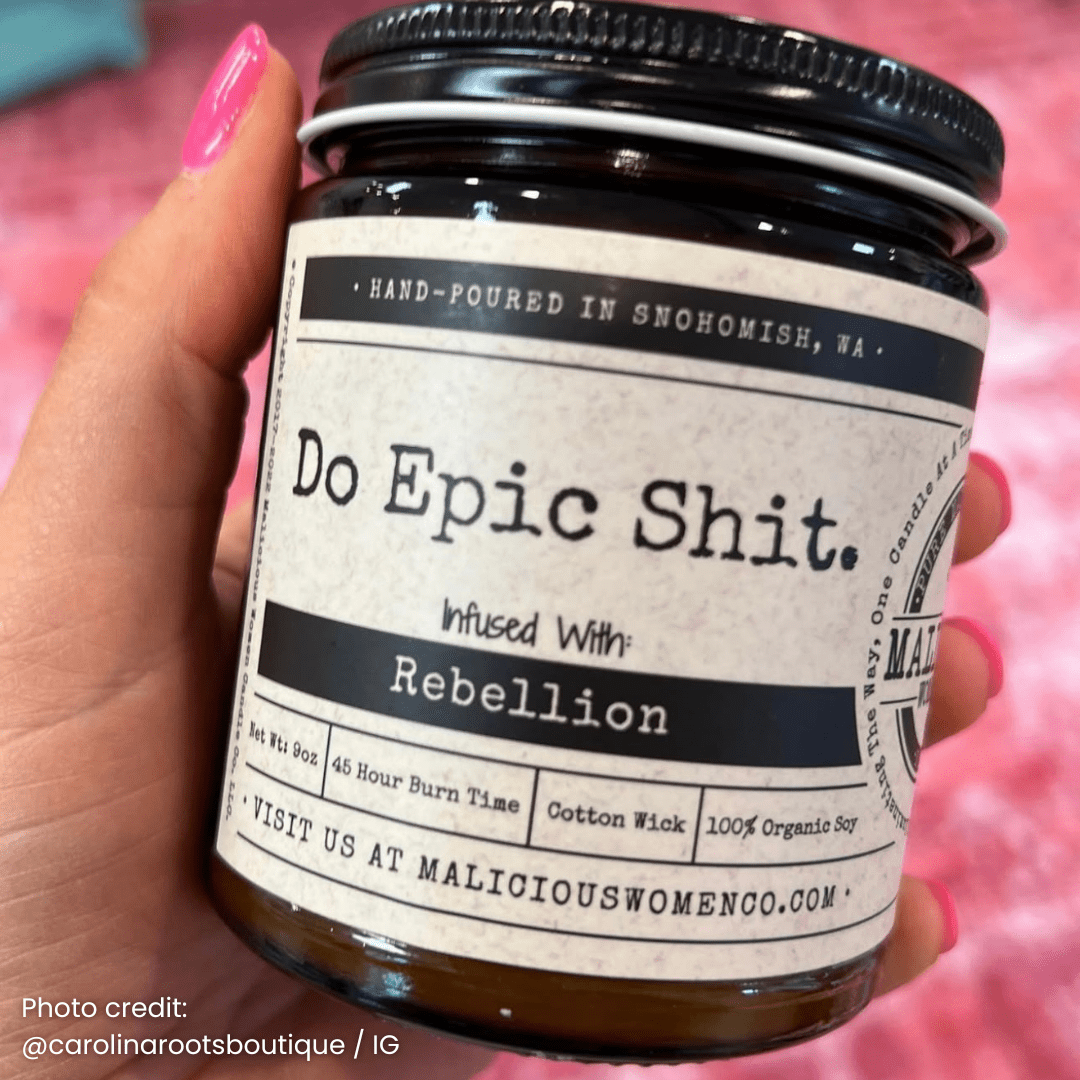 Do Epic Shit 9oz Funny Candle Malicious Women Co - Malicious Women Co. - Candles