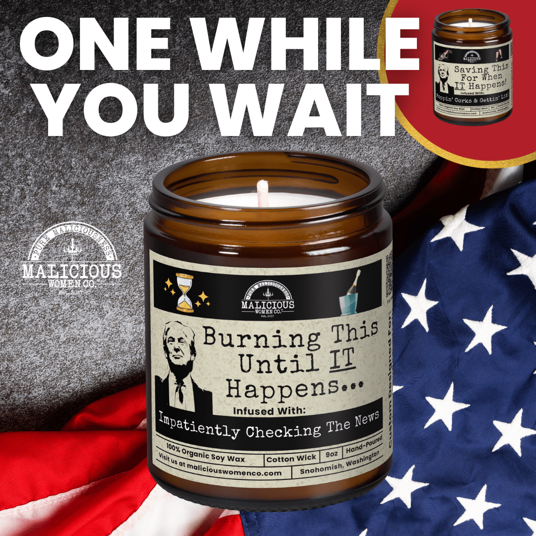 For Trump Bundle | 2-9oz Soy Political Candles | Malicious Women Co. - Malicious Women Co. -Candle