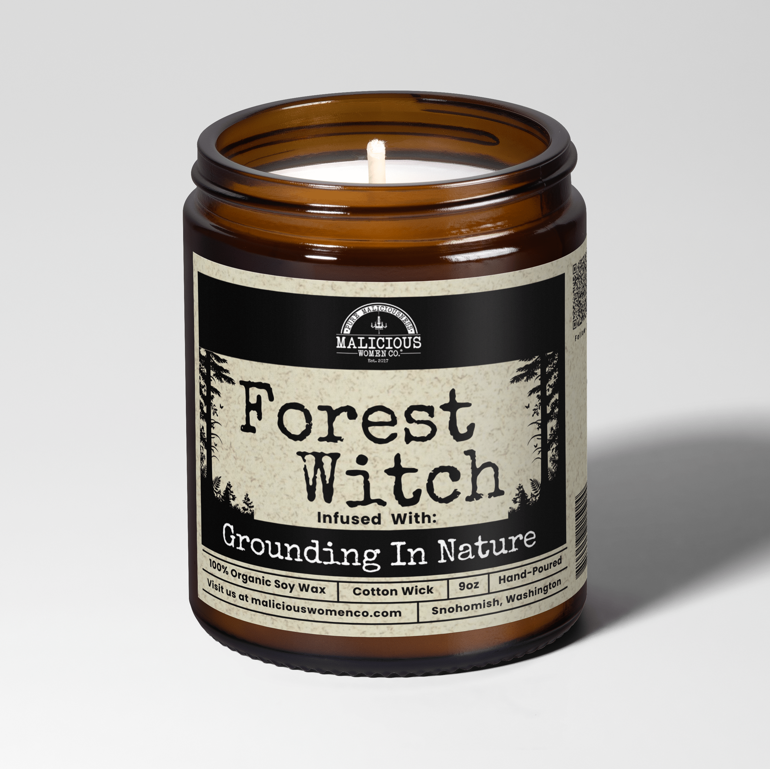 Forest Witch 9oz Witch Candle Malicious Women Co - Malicious Women Co. - Candles