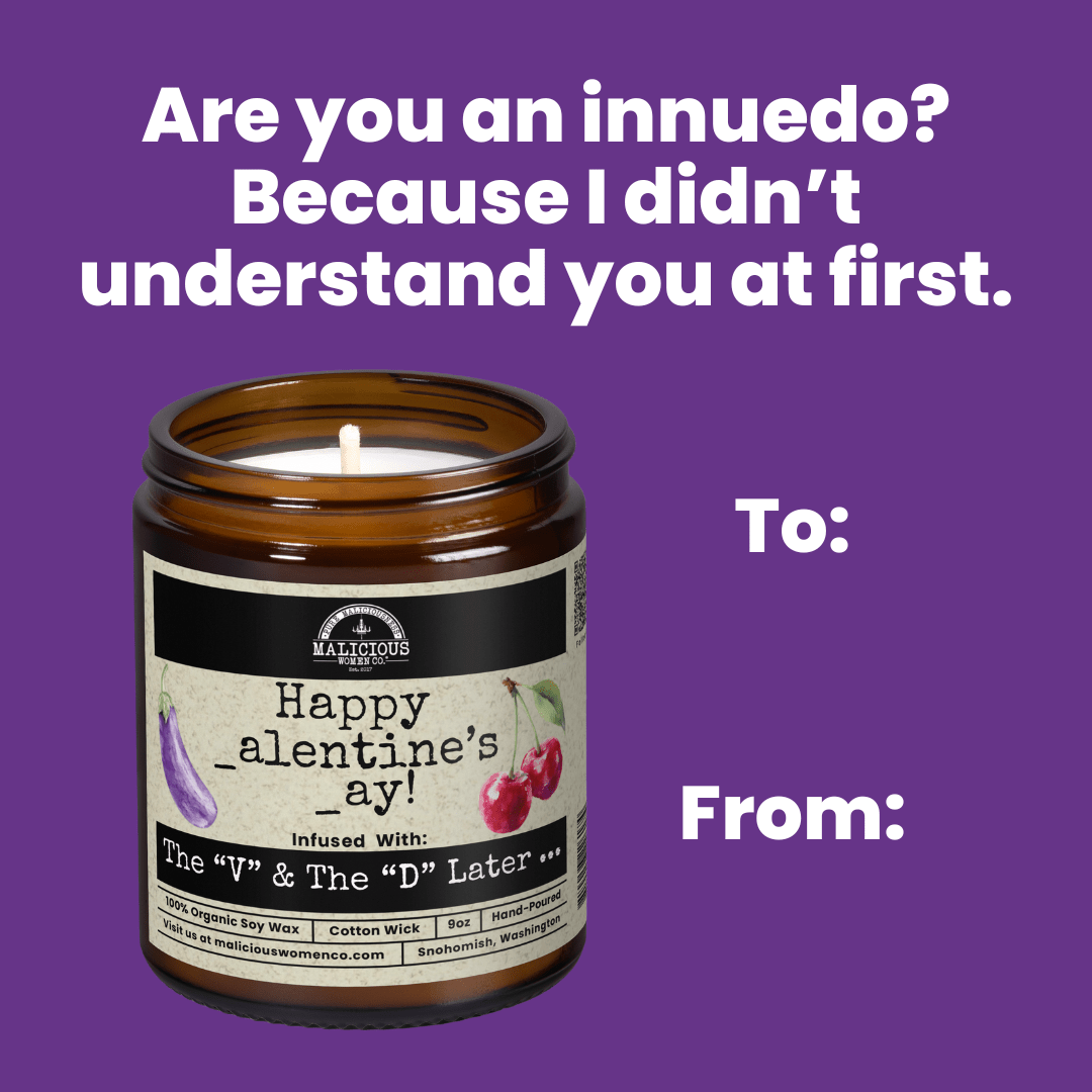Happy _alentines _ay! 9oz Soy Candle - Malicious Women Co. - Candle