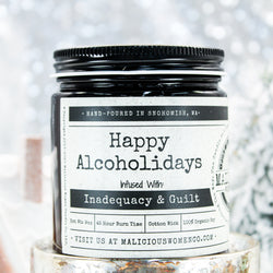 Malicious Women Candle CO. Best Scented Candles-Happy Alcoholidays