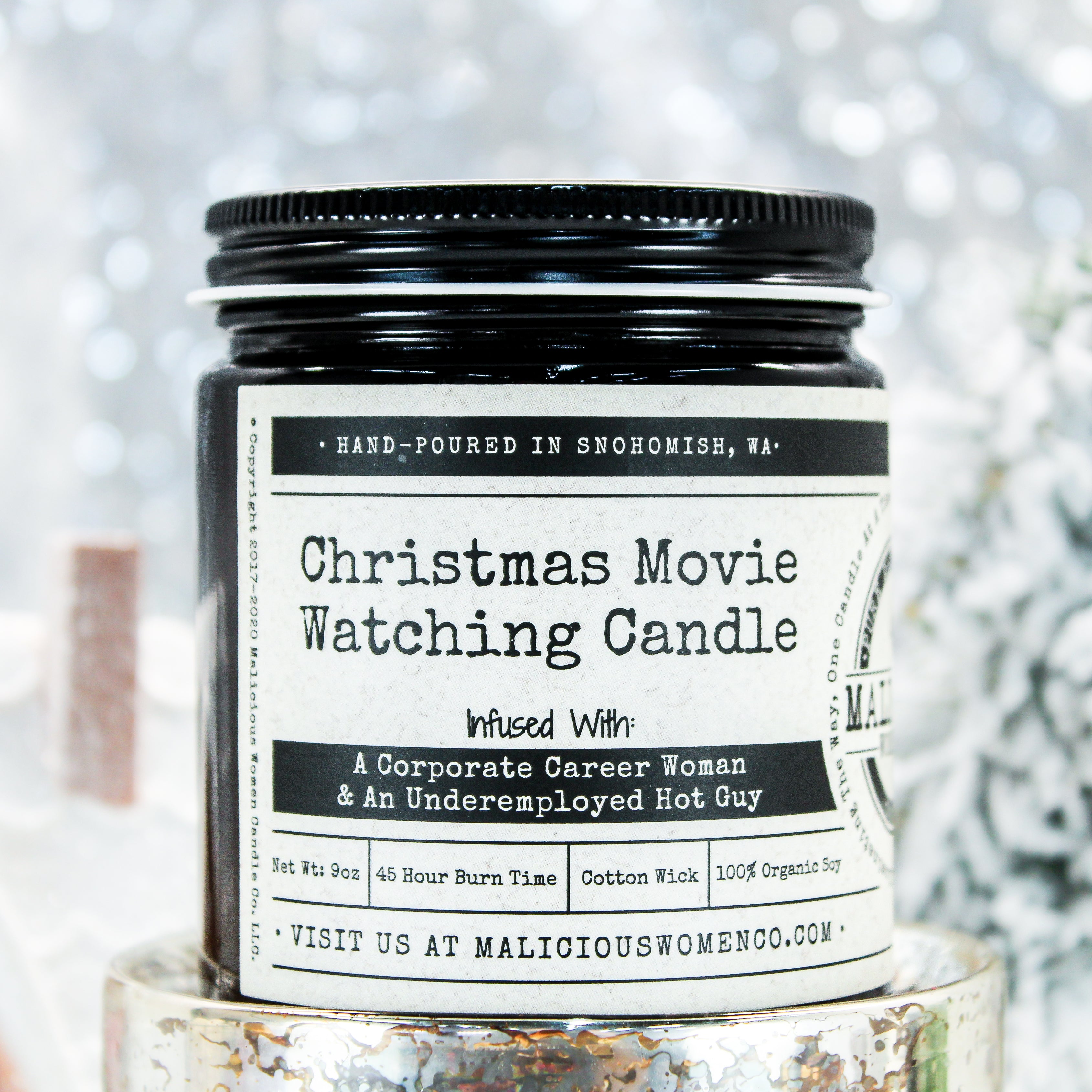 Malicious Women Candle CO. Best Scented Candles-Christmas Movie Watching Candle