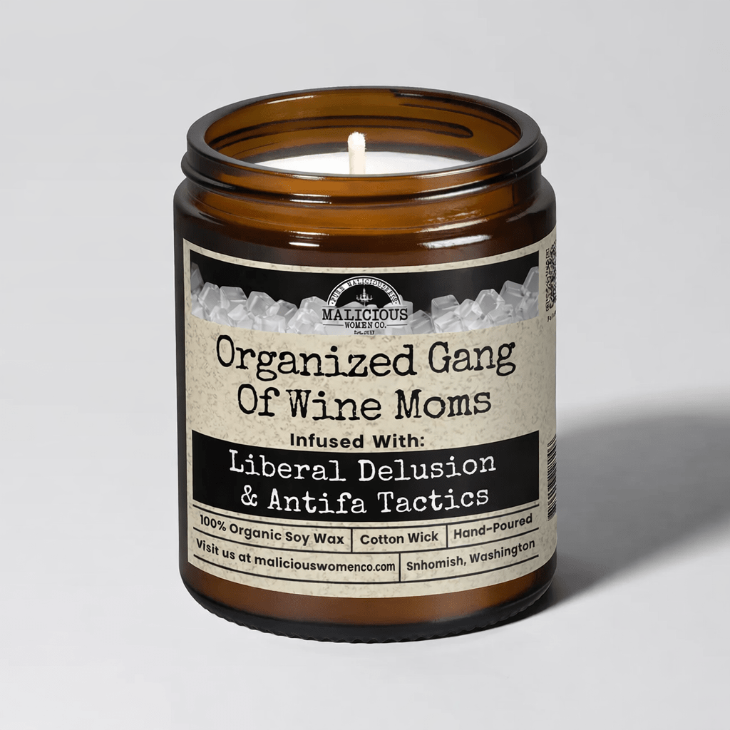 Organized Gang Of Wine Moms 9oz Political Candle Malicious Women Co - Malicious Women Co. - Candle