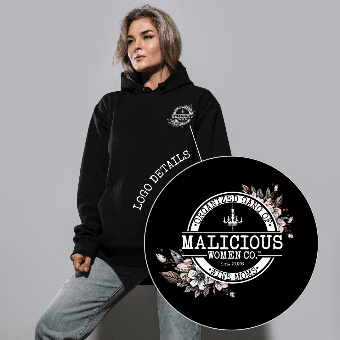 Organized Gang of Wine Moms - Pullover Hoodie - Malicious Women Co. - Apparel