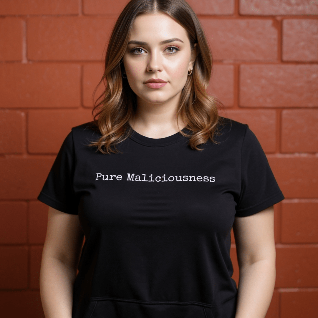 Pure Maliciousness Crew T-Shirt - Black - Malicious Women Co. - Apparel
