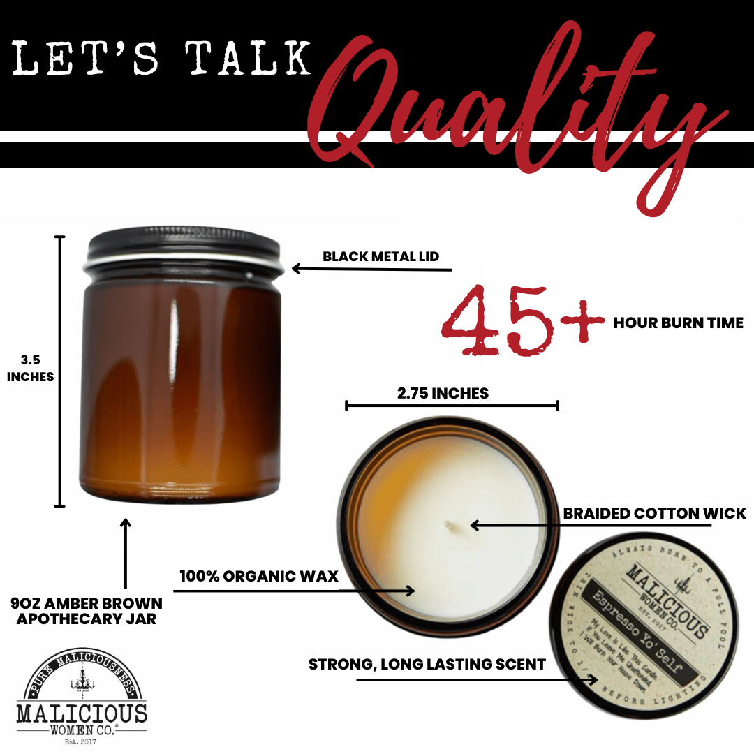 Rooted In Resistance - Malicious Women 9oz Soy Candle Only - Malicious Women Co. - Candle