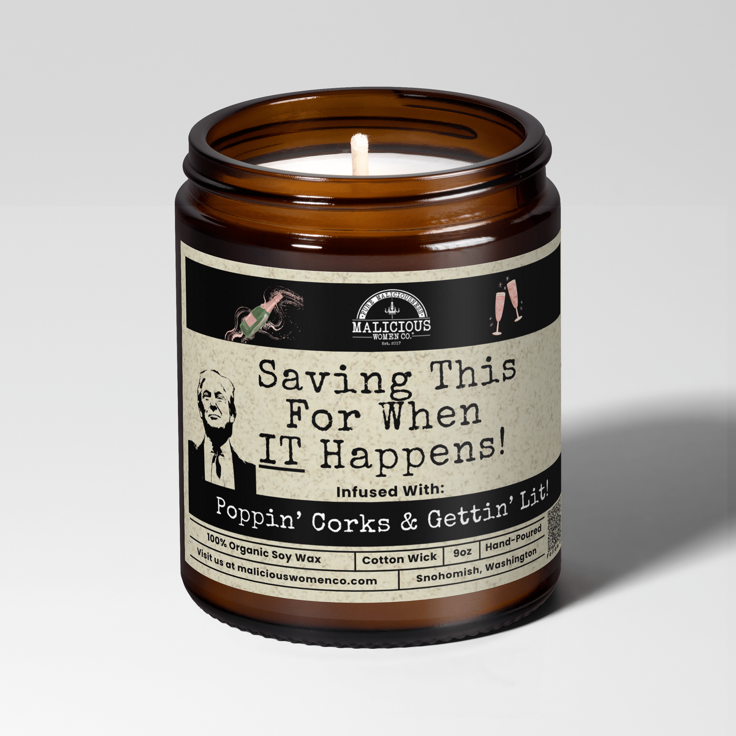 Saving This For When IT Happens | Scent: Fresh Baked Bread | 9oz Political Candle | Malicious Women Co - Malicious Women Co.-Candle