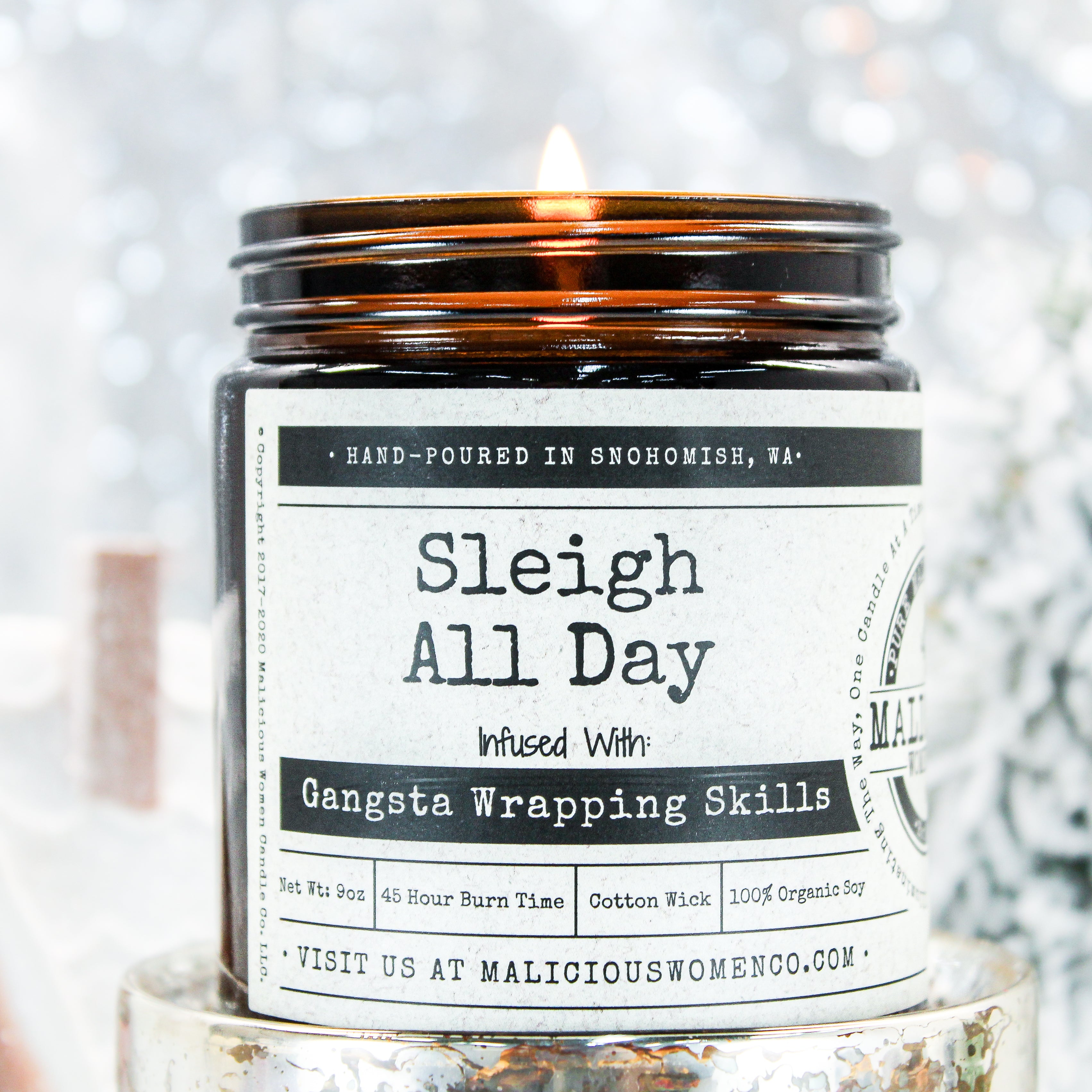 Malicious Women Candle CO. Best Scented Candles-Sleigh All Day