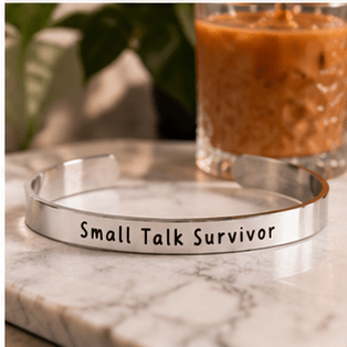 Small Talk Survivor - Bangle Bracelet - Malicious Women Co.-Jewelry