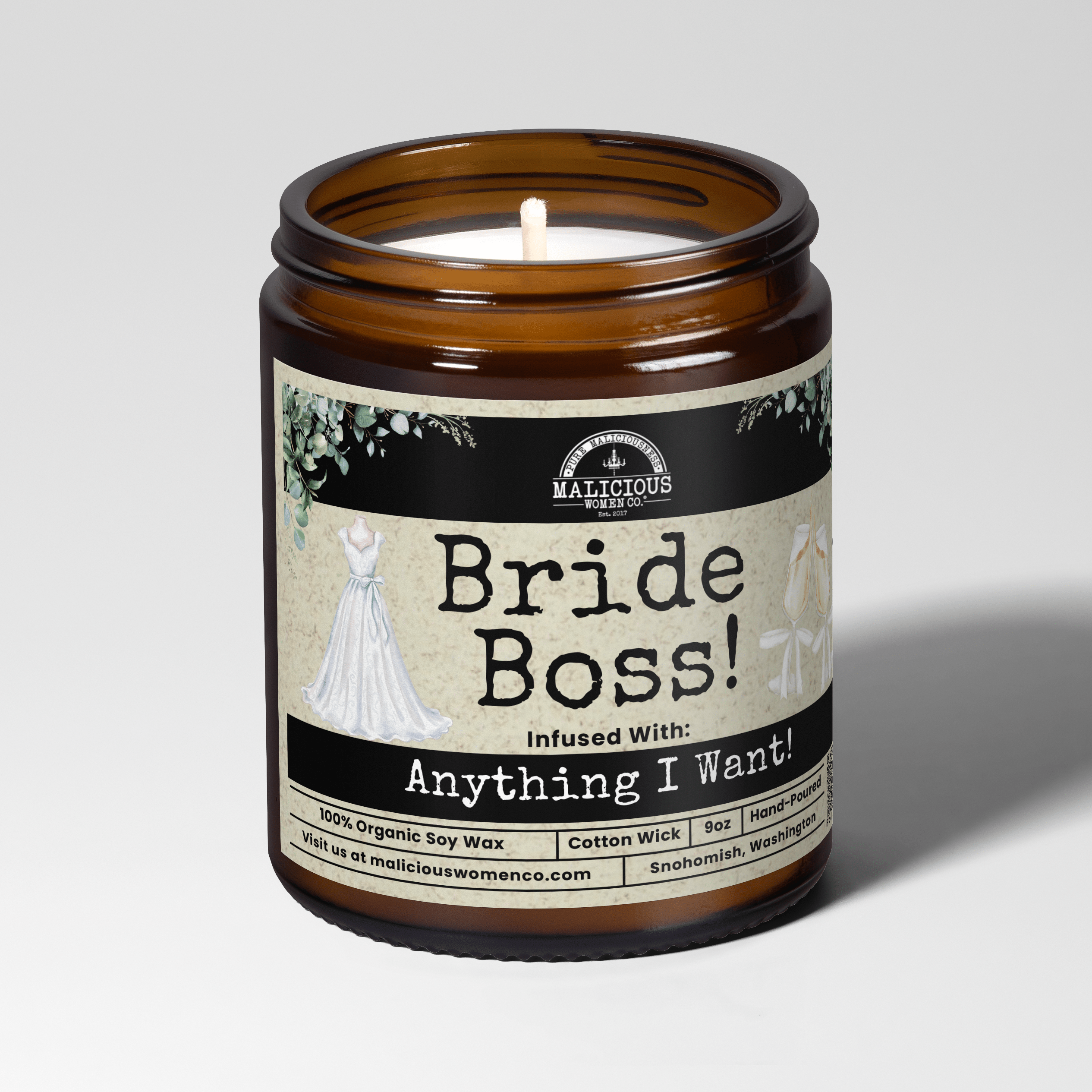 The Bridal Bundle | 5-9oz Soy Candles | Malicious Women Co. - Malicious Women Co. -Candle