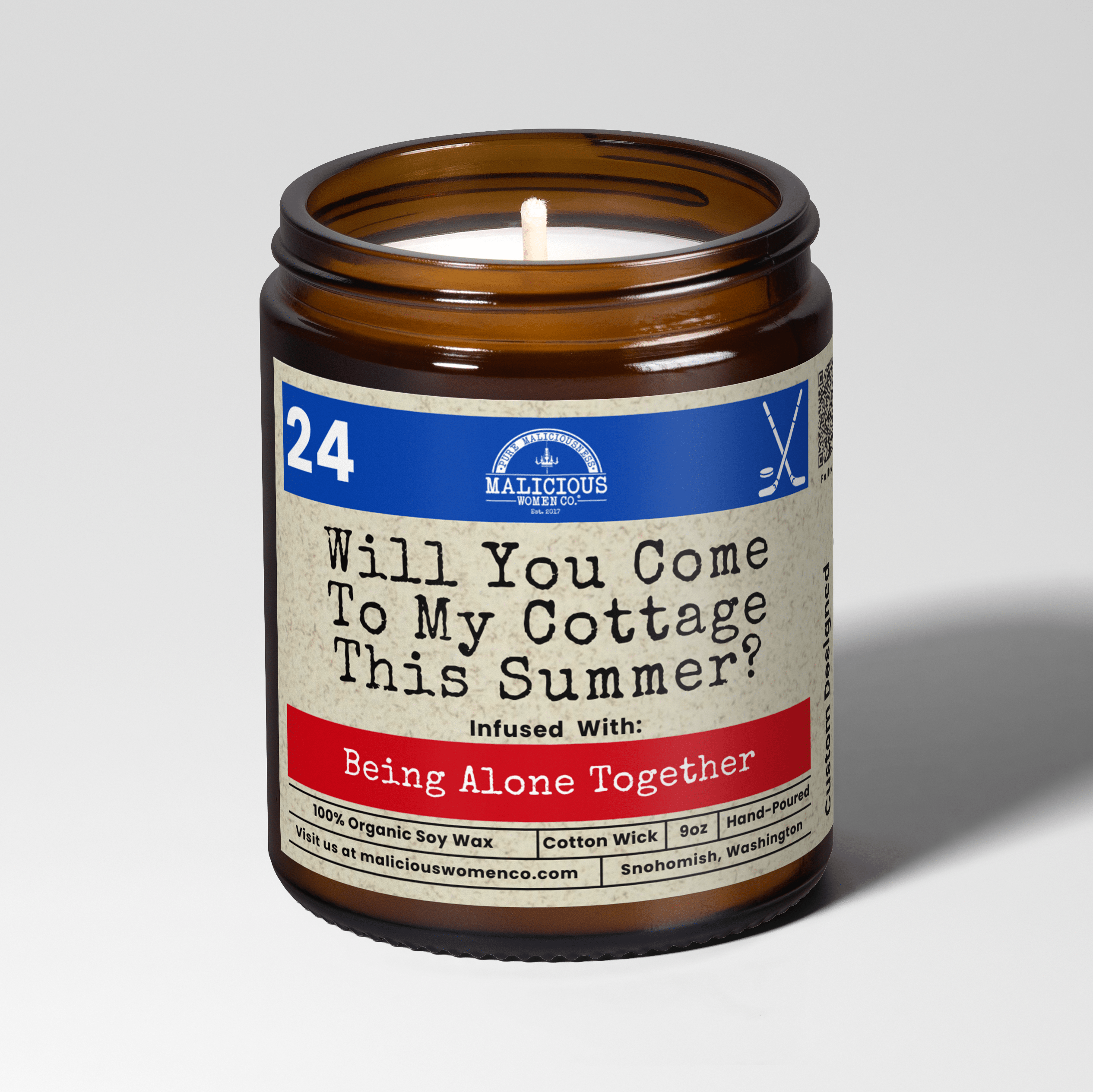 Will You Come To My Cottage This Summer? 9oz Soy Candle - Malicious Women Co. - Candle