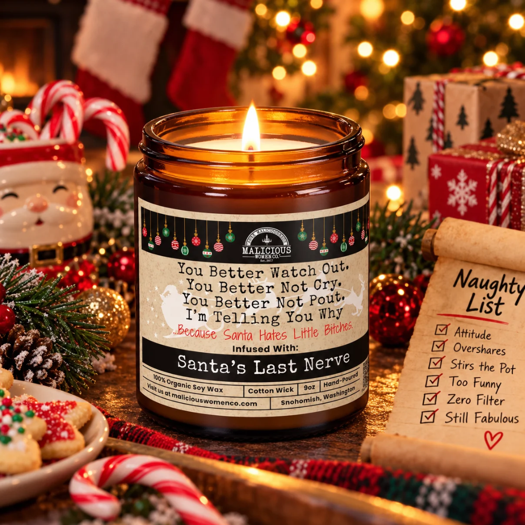You Better Watch Out | 9oz Holiday Candle | Malicious Women Co. - Malicious Women Co.-Candle