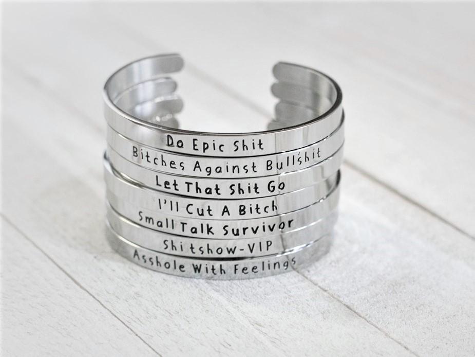 What In The Actual Fuck - Bangle Bracelet Jewelry Malicious Women Candle Co. 