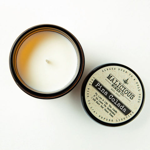 Finally Retired! - Infused With "Goodbye Tension, Hello Pension!" Scent: Pina Colada Candles Malicious Women Candle Co. 
