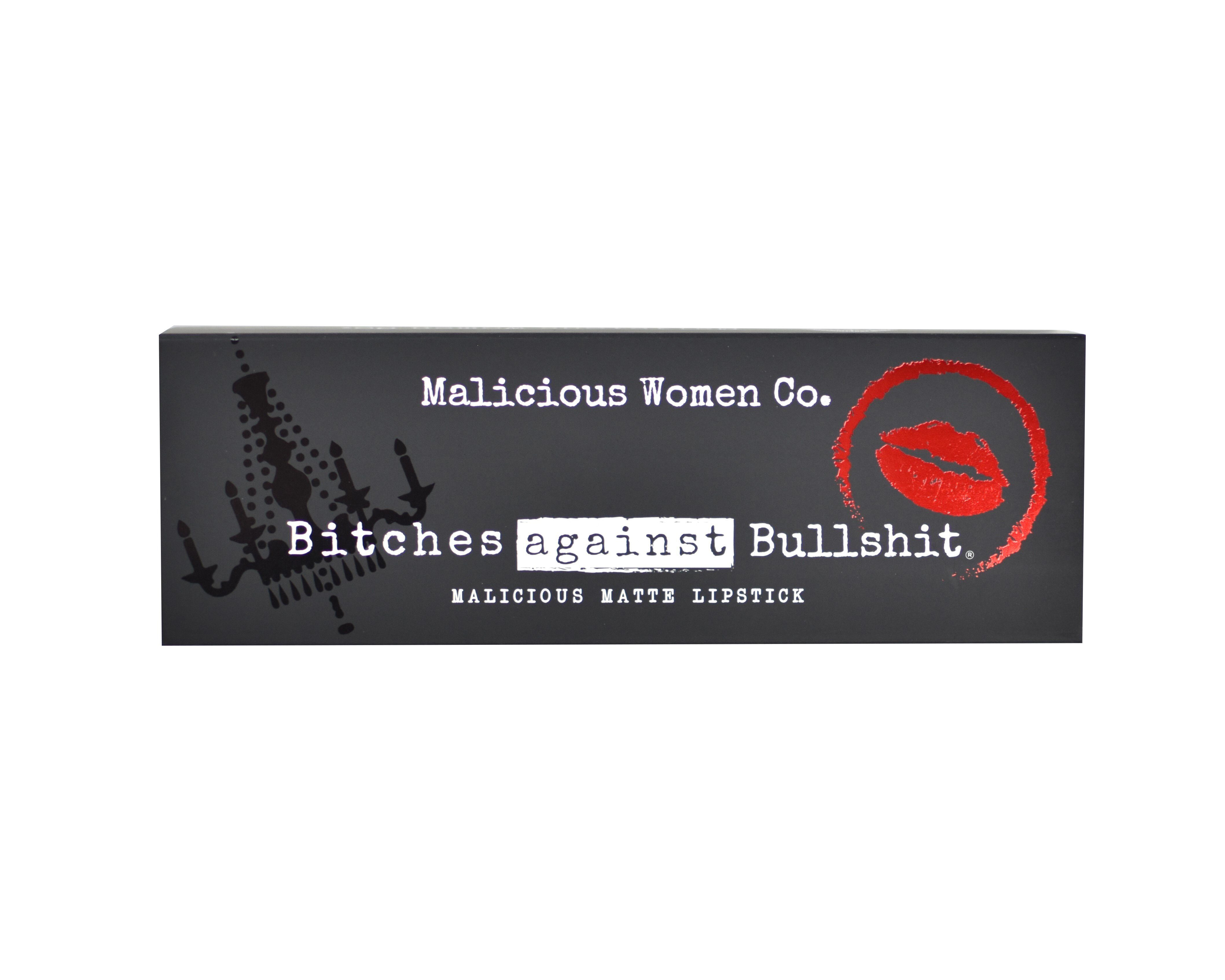 Bitches Against Bullshit - Malicious Matte Liquid Lipstick - Bad Bitch! (Brick Red) Makeup Malicious Women Candle Co. 