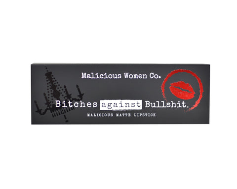Bitches Against Bullshit - Malicious Matte Liquid Lipstick - Bitch Switch! (Muted Lavender) Makeup Malicious Women Candle Co. 