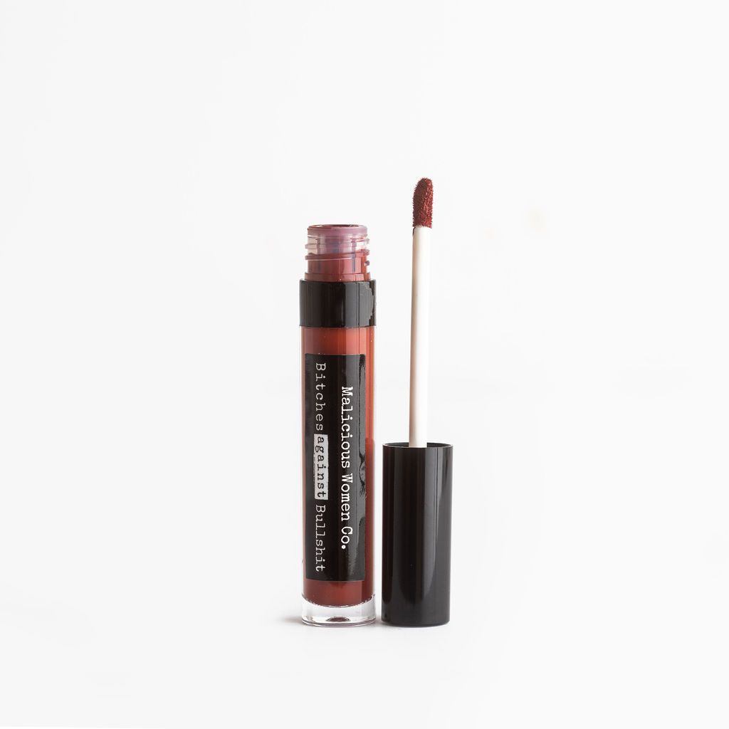 Bitches Against Bullshit - Malicious Matte Liquid Lipstick - Bad Bitch! (Brick Red) Makeup Malicious Women Candle Co. 