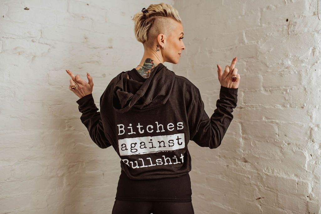 Bitches Against Bullshit Long Sleeve Hooded T-Shirt - Malicious Women Co. - Apparel