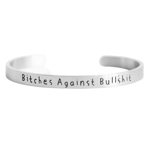 Bitches Against Bullshit - Bangle Bracelet Jewelry Malicious Women Candle Co. 