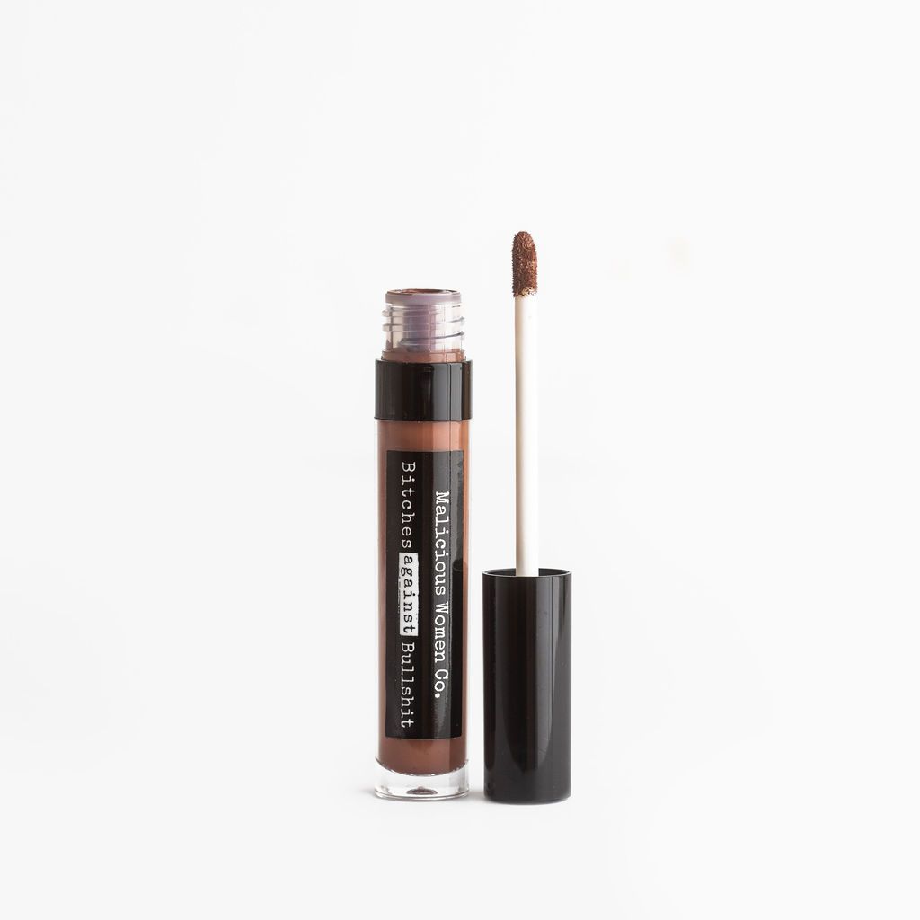 Bitches Against Bullshit - Malicious Matte Liquid Lipstick - Bitch Face! (Cool Brown) Makeup Malicious Women Candle Co. 