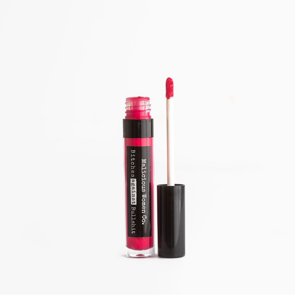 Bitches Against Bullshit - Malicious Matte Liquid Lipstick - Bitch Slap! (Fuchsia) Makeup Malicious Women Candle Co. 