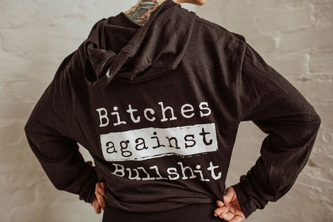 Bitches Against Bullshit Malicious Long-Sleeved T-Shirt Hoodie Apparel Malicious Women Candle Co. 